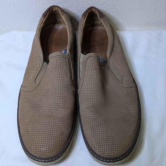 Johnston & Murphy McGuffy Brown Suede Slip-On Shoes Men\'s Size 10.5 EUC main image 6